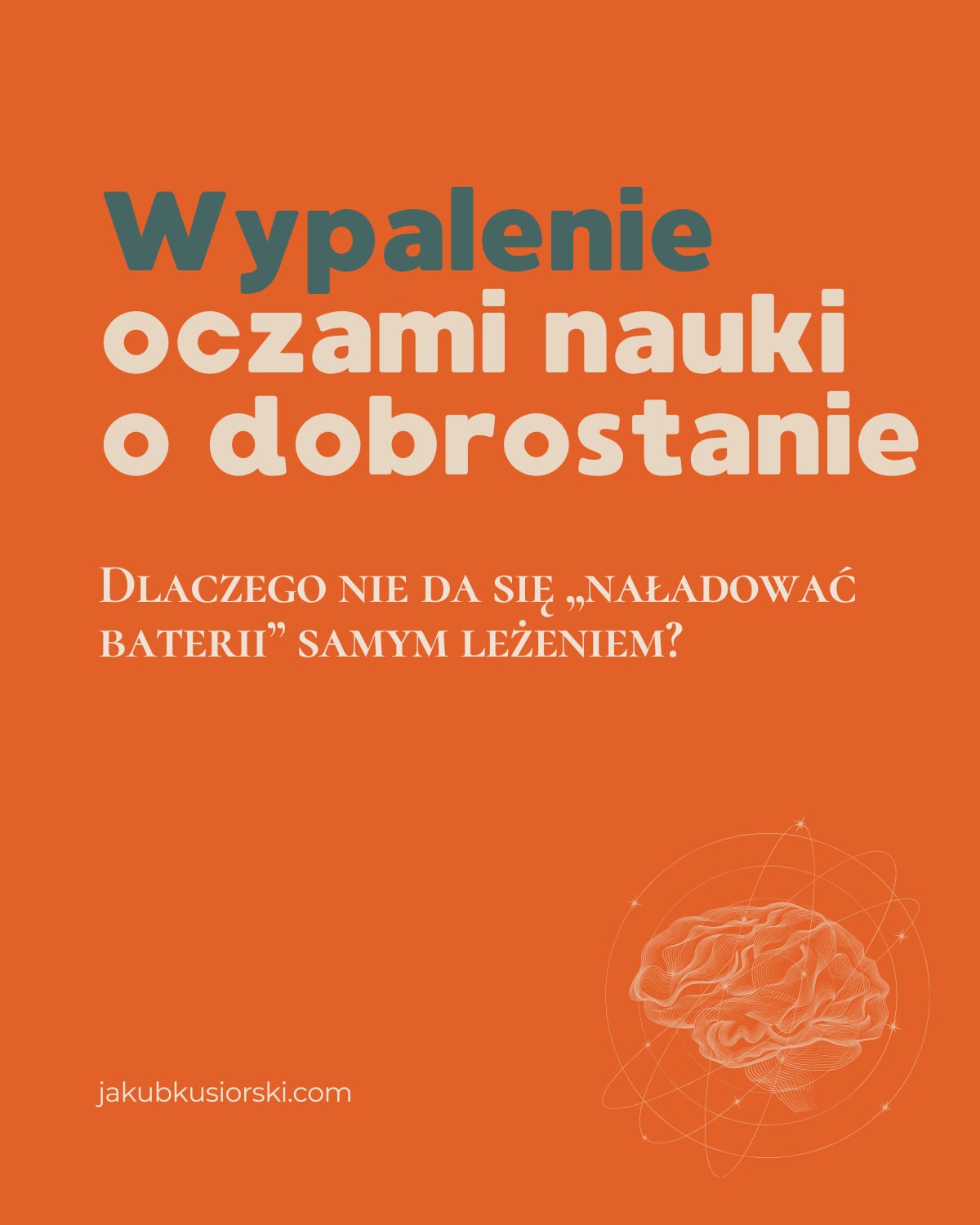 Dlaczego nie da się „naładować baterii” samym leżeniem?