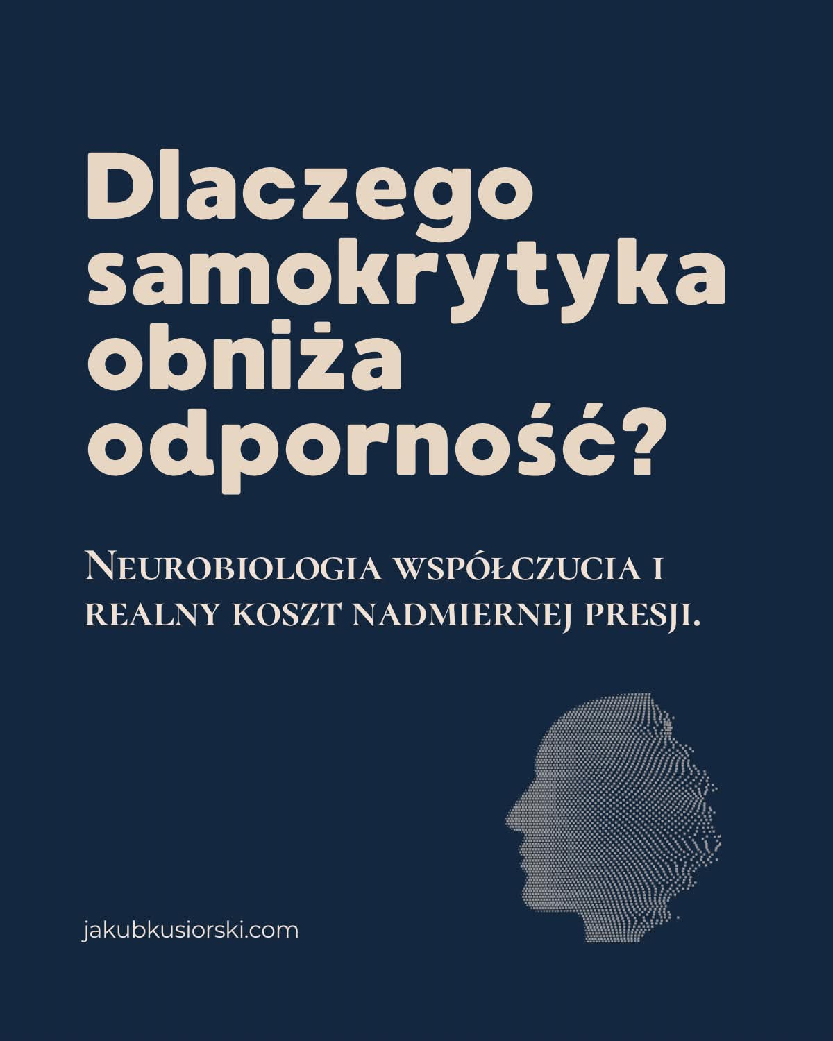 Dlaczego samokrytyka obniża Twoją odporność?